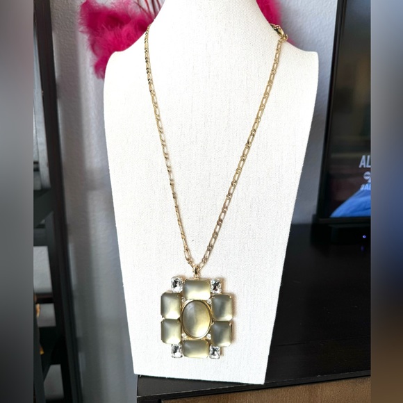 Chico's Jewelry - Chico's Gold-Tone 70s Style Geometric Pendant Necklace